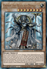 Ehther the Heavenly Monarch - RA04-EN018 - (PUR) Prismatic Ultimate Rare - 1st Edition